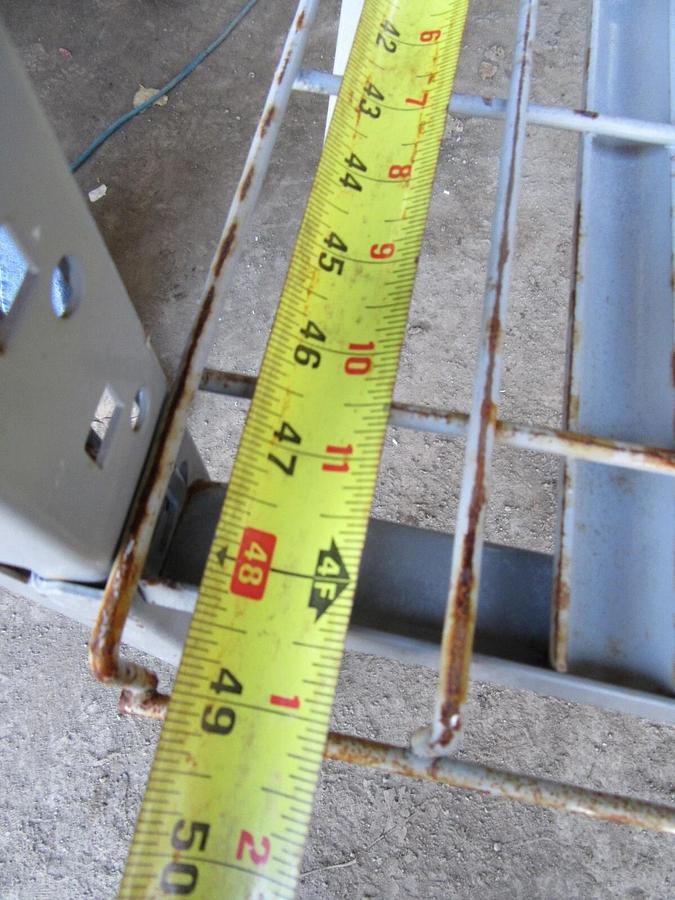 Used LYON 14GA. BULK STORAGE RACKING 7' L X 4' W X 5' T 1600# LBS CAP PER SHELF RACK