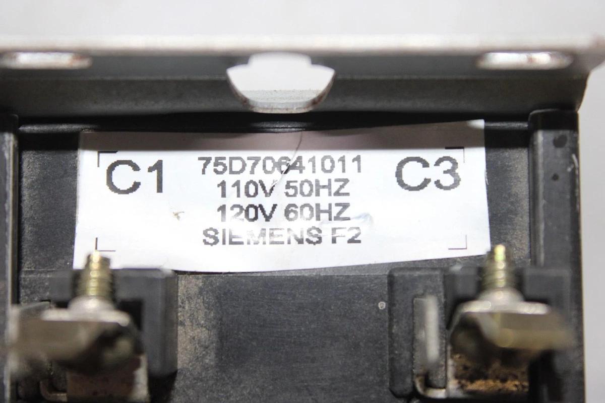 Used SIEMENS CONTACTOR 42AF35AFAWT 25 AMP 3-POLE 600 VAC COIL: 110/120V