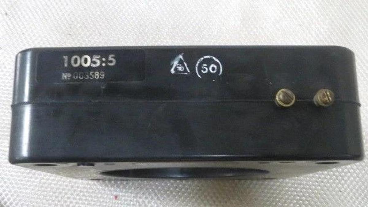 Used ABBOTT MAGNETICS CORP CURRENT TRANSFORMER RATIO 1005:5A - 10KV BIL  #135-1005
