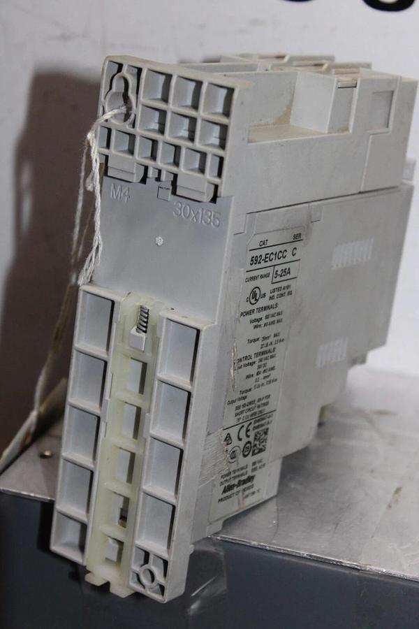 Used ALLEN BRADLEY DEVICENET OVERLOAD RELAY 592-EC1CC 193-ECPM2 5-25A 600V