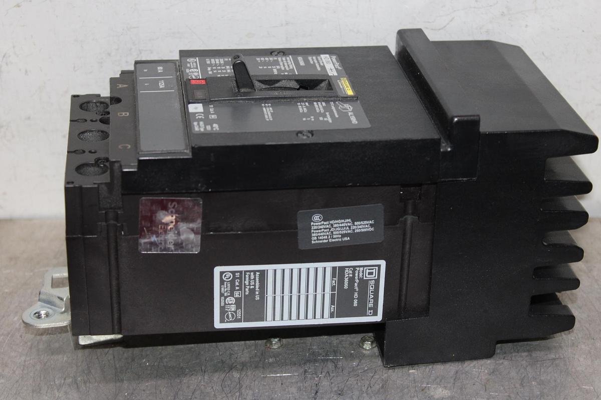 Used SQUARE D I-LINE CIRCUIT BREAKER FA34060 60 AMP 480 VOLT 3-POLE