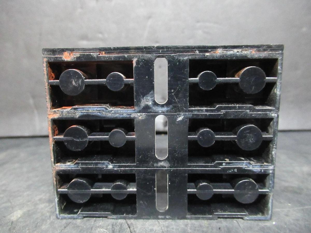 Used GOULD SHAWMUT THREE POLE FUSE BLOCK 30313R 600 VOLT 30 AMP CLASS CC **WARRANTY**