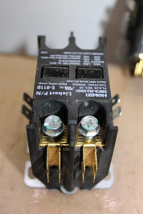 Used LOT OF 2 HOMER CONTACTOR XMC0-252-EBBC E-011B 25 AMP 600 VOLT 3-POLE COIL: 24V