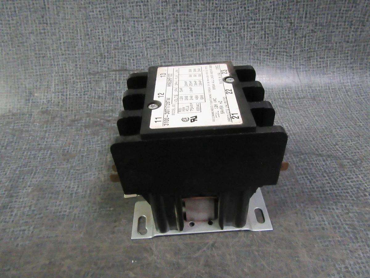 Used PRODUCTS UNLIMITED CONTACTOR 3100-30T1728TW HN53HF122 600V 60A 75A/RES 10HP