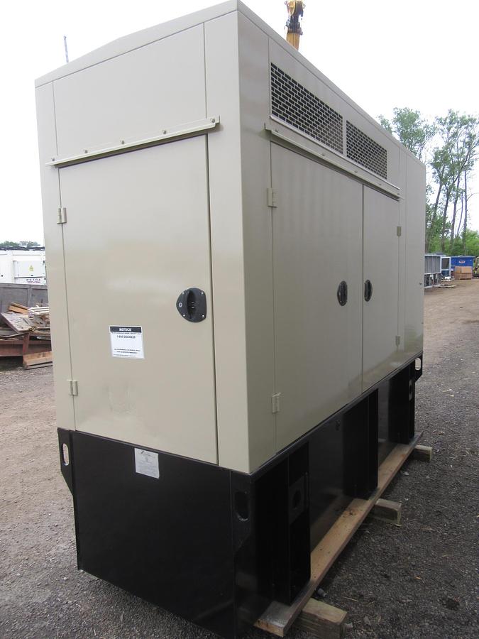 Used 60 KW DIESEL GENERATOR KATOLIGHT 120/240V RE-CONNECTABLE SOUND ENCLOSED 204 HRS