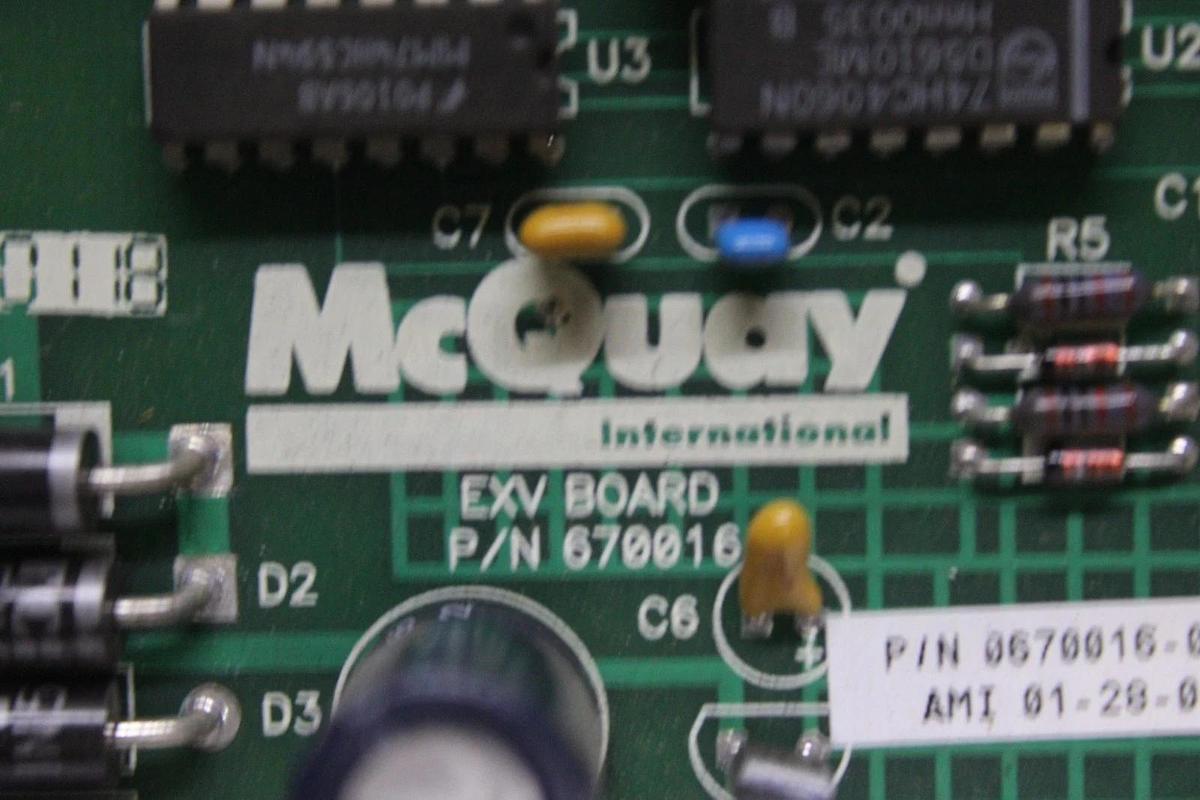 Used MCQUAY EXV CIRCUIT BOARD 0670016-01-0 670016 **WARRANTY INCLUDED**