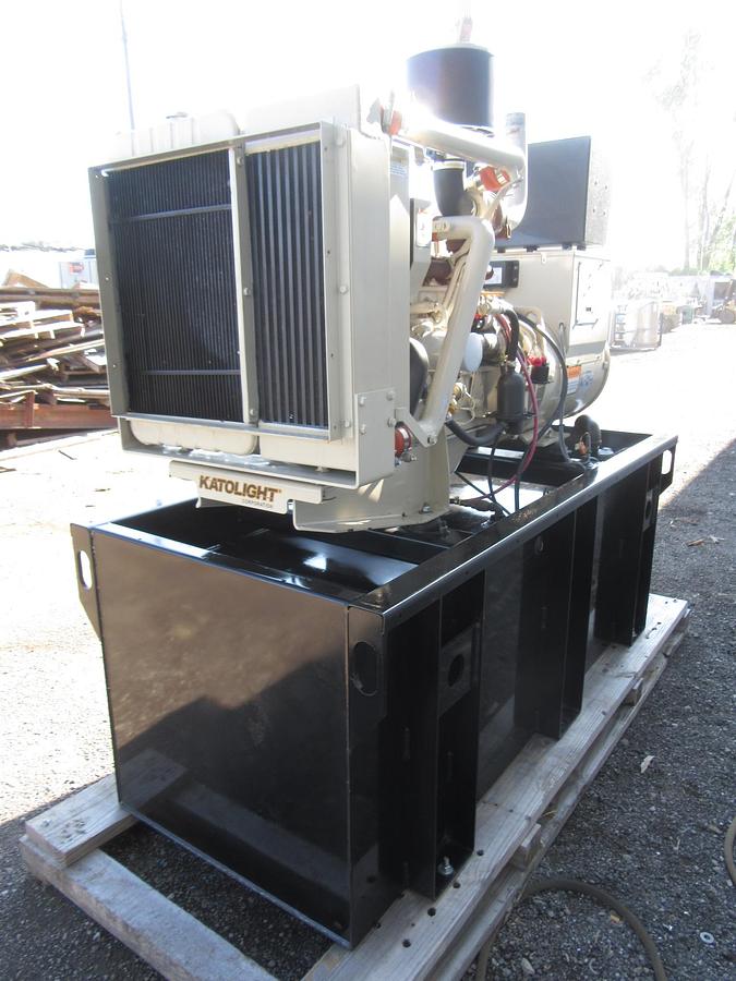 Used 60 KW DIESEL GENERATOR KATOLIGHT 120/240V RE-CONNECTABLE 931 HRS VIDEO WE SHIP