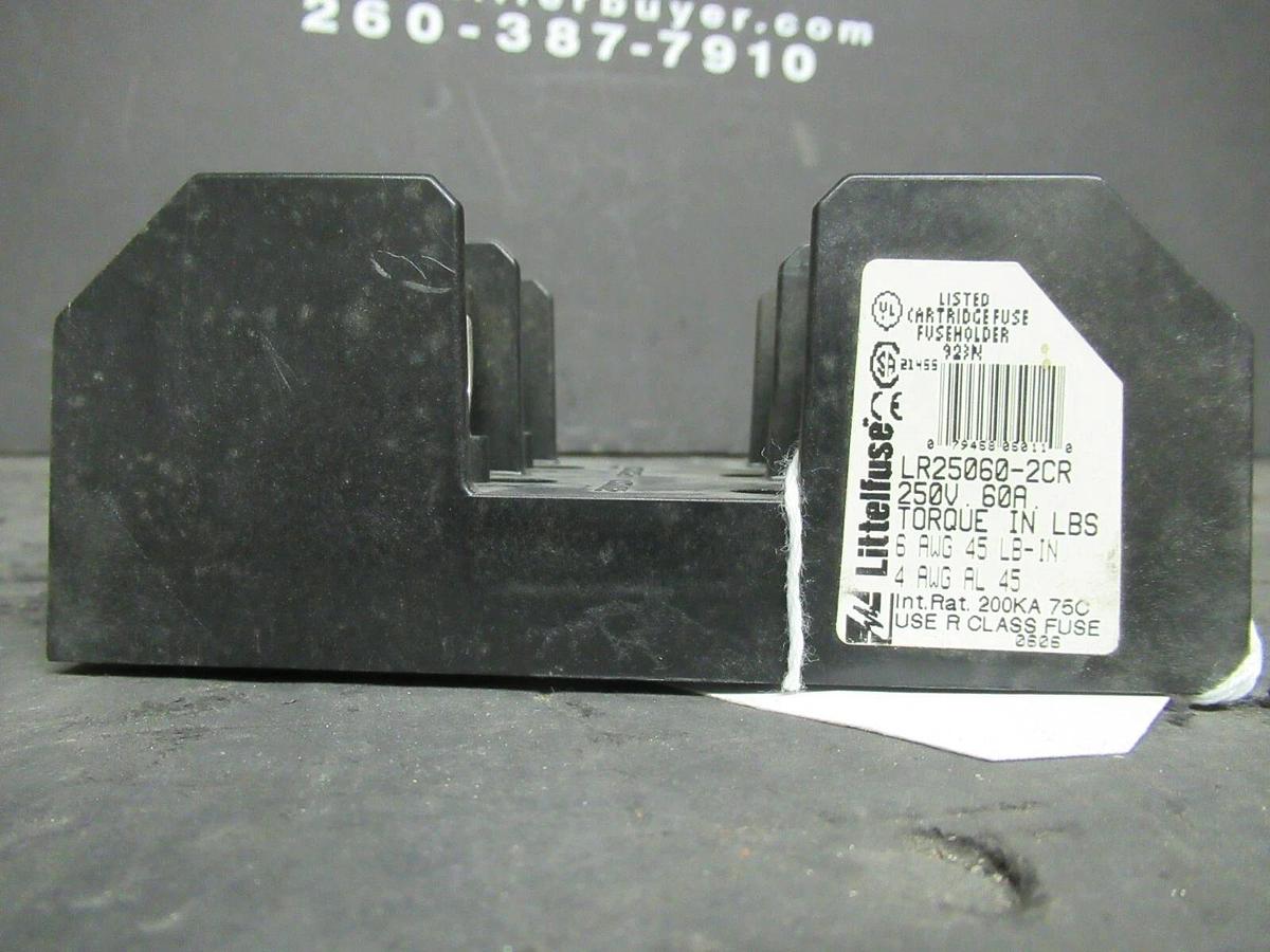 Used LITTELFUSE FUSE HOLDER LR25060-2CR FOR 60 AMP 250 V FUSES **WARRANTY**