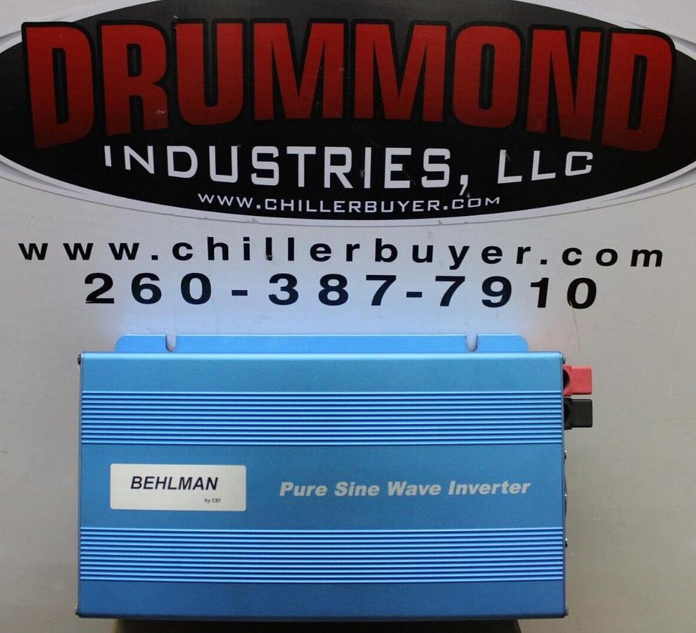 Used BEHLMAN PURE SINE WAVE INVERTER S600-148 INPUT: 60 VOLT 15 AMP OUTPUT: 110 VAC
