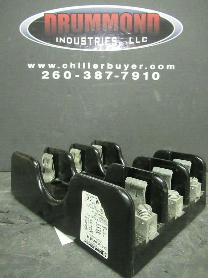 Used MARATHON FUSE HOLDER R6F60A3B 18 FOR 60 AMP 600 V CLASS H FUSES **WARRANTY**