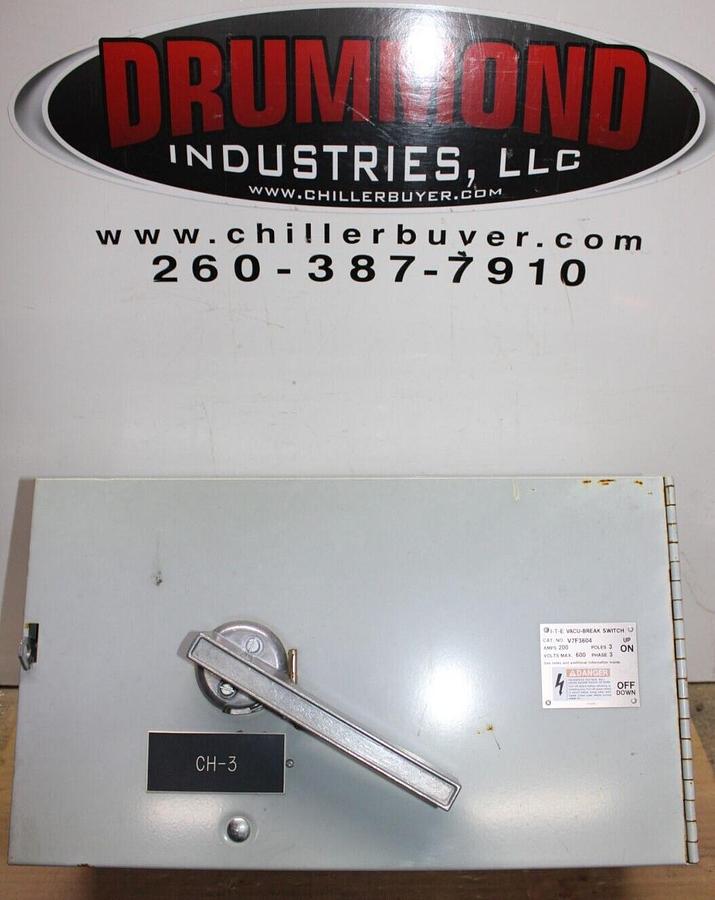 Used ITE FUSIBLE PANELBOARD DISCONNECT V7F3604 200 AMP 600 VOLT 3-POLE 3-PHASE 60 HP