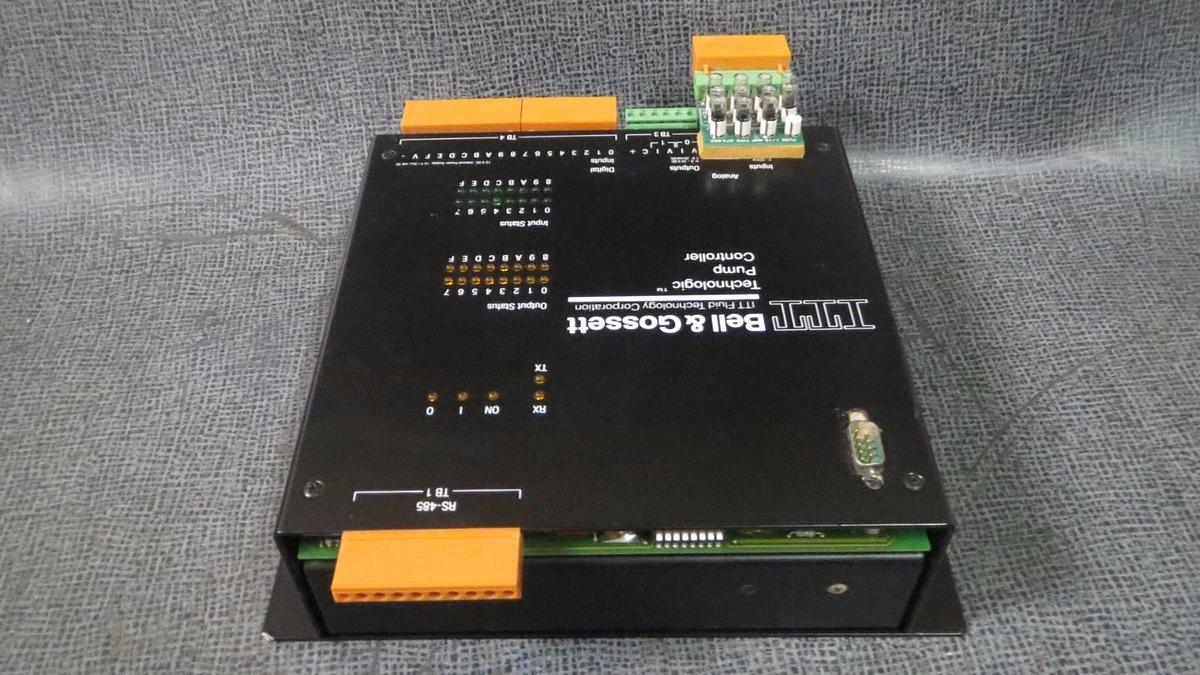 Used ITT BELL & GOSSETT TECHNOLOGIC PUMP CONTROLLER PLC BRKS04 240 VAC 0.136 AMP