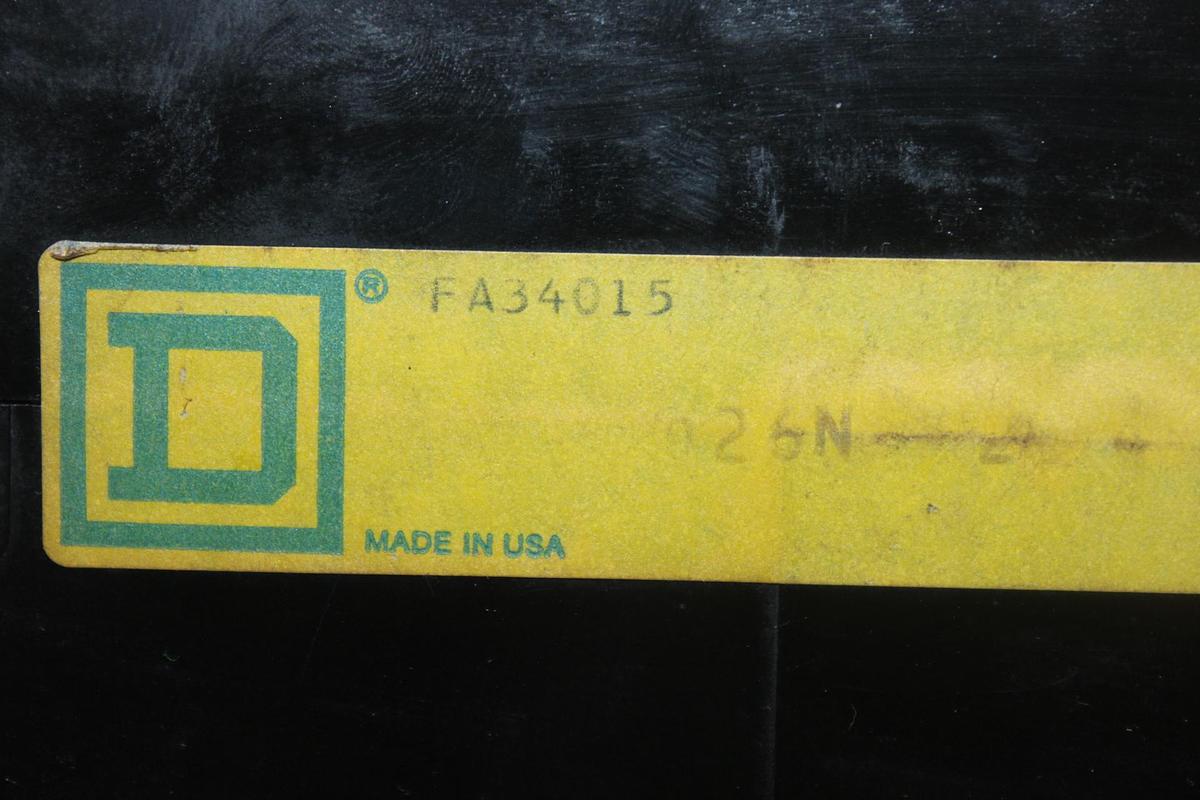 Used SQUARE D I-LINE CIRCUIT BREAKER KA36250 SERIES 2 250 AMP 600 VAC 3-POLE