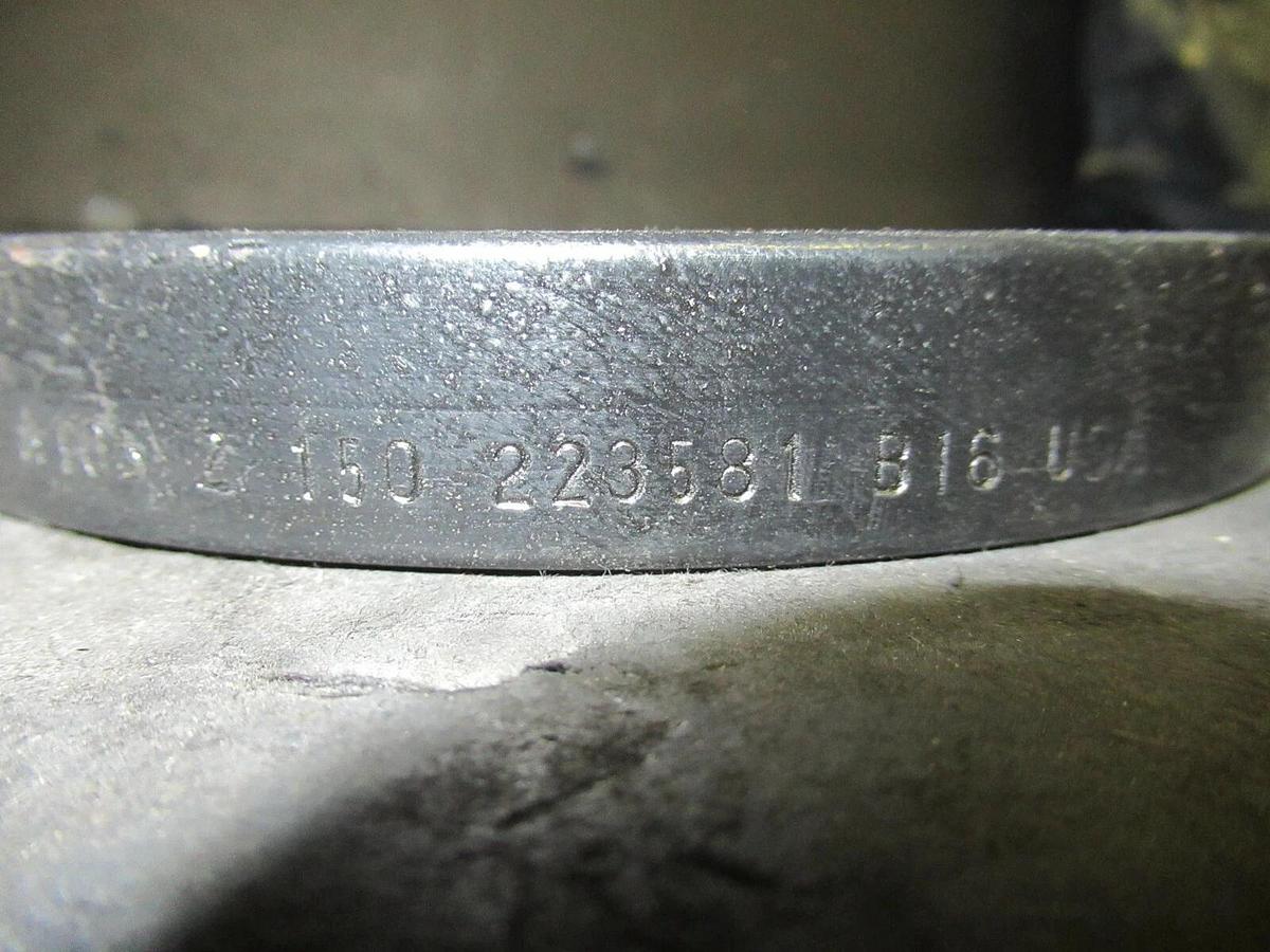 KERKAU FLANGE 2 INCH BLANK 6 INCH OVERALL DIAMETER 4 BOLT 150 PSI