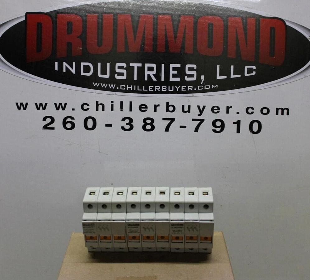 Used LOT OF 3 FERRAZ SHAWMUT FUSE HOLDER USCC31 30 AMP 600 VOLT Y218038
