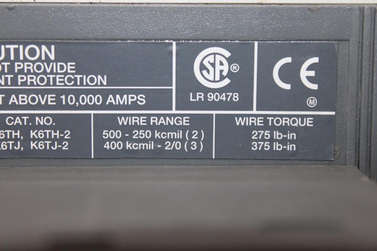 Used ABB MOLDED CASE SWITCH S6H-D 600 AMP 600 VAC 3-POLE S6H **WARRANTY**