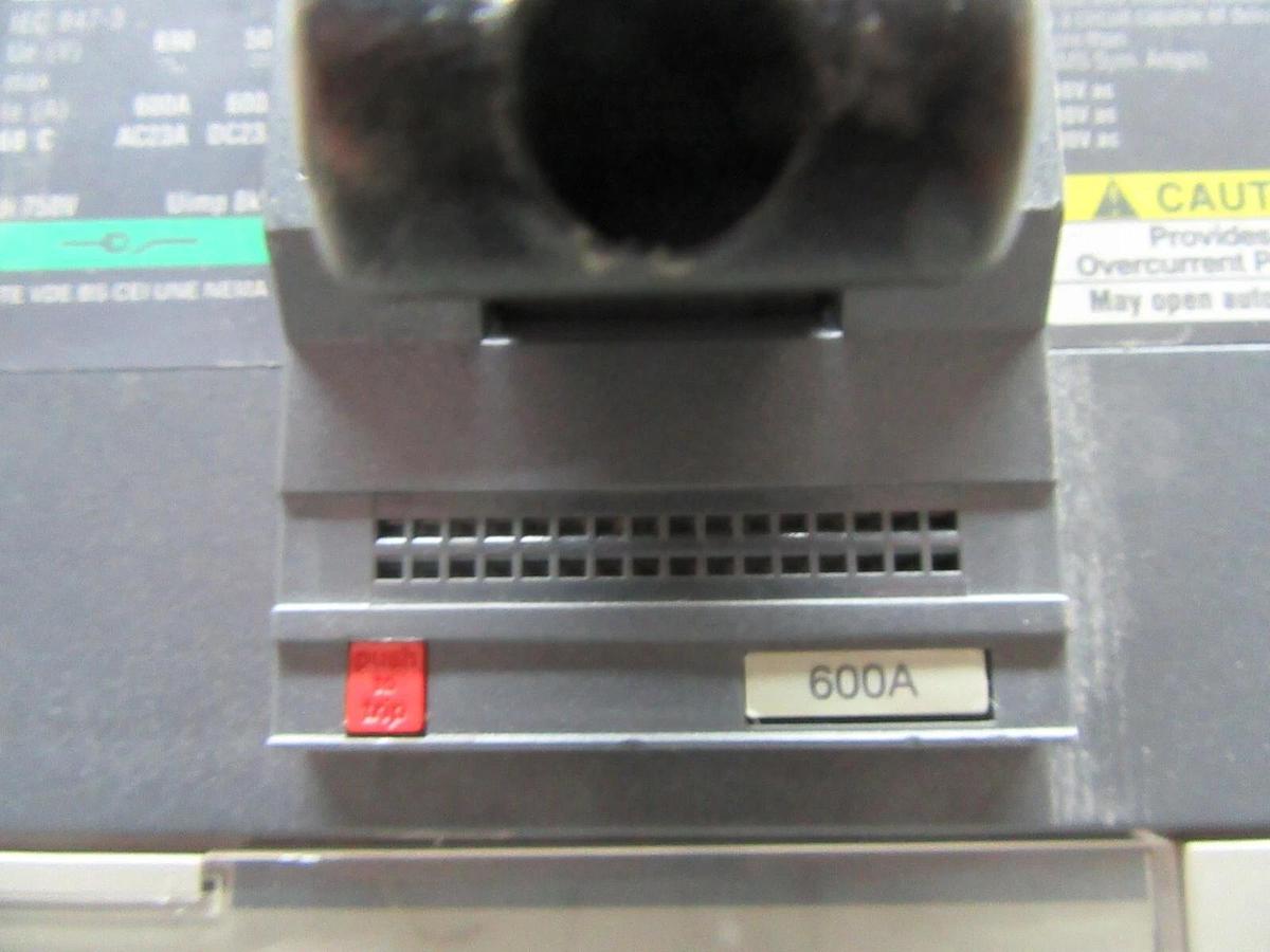 Used MERLIN GERIN MOLDED CASE SWITCH NSJ600A 600 AMP 600 VOLT 50/60 HZ **WARRANTY**