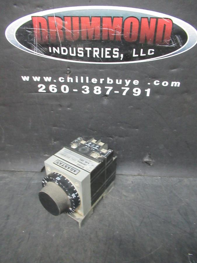 Used AGASTAT TIME DELAY RELAY 5-50 SECONDS 7012AD 120 VAC VOIL 600 VAC 10 AMP