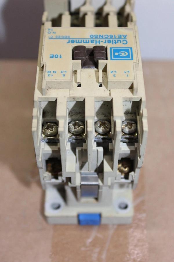 Used CUTLER HAMMER STARTER AE16CNS0 600 VAC 12 AMP 10 HP 3-POLE W/ C306DN3 OVERLOAD