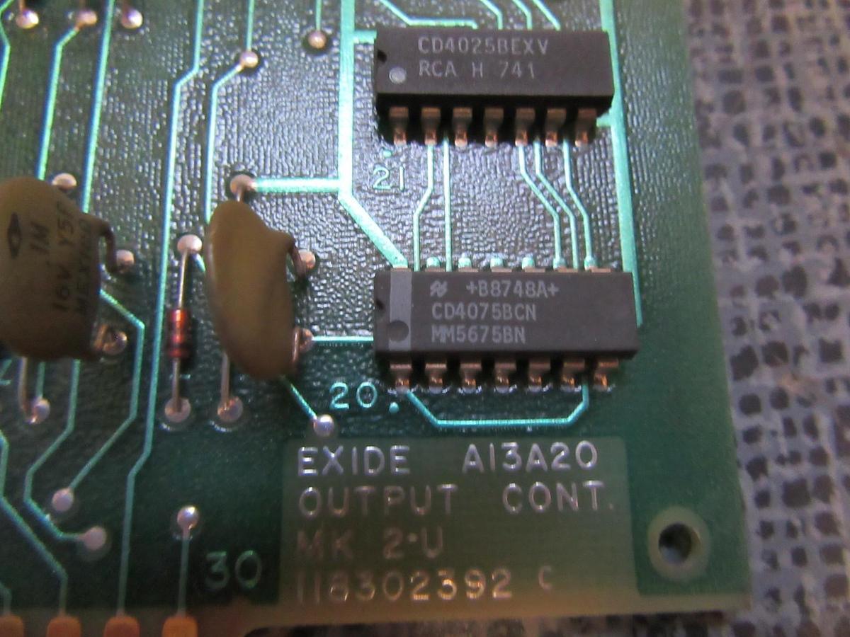 Used EXIDE INTERFACE BOARD MK 2-U 101072380-D **WARRANTY INCLUDED**