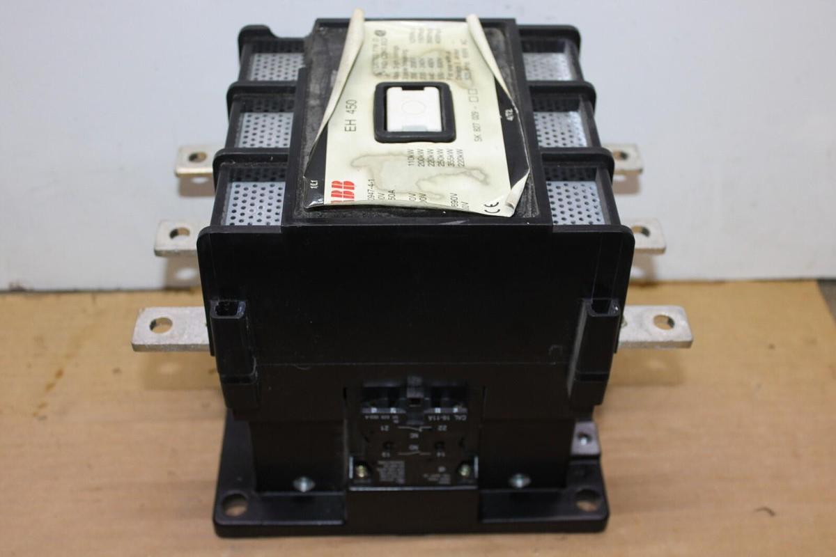 Used ABB CONTACTOR EH-450 525 AMP 600 VAC 3-PHASE 3-POLE 400 HP COIL: 220V