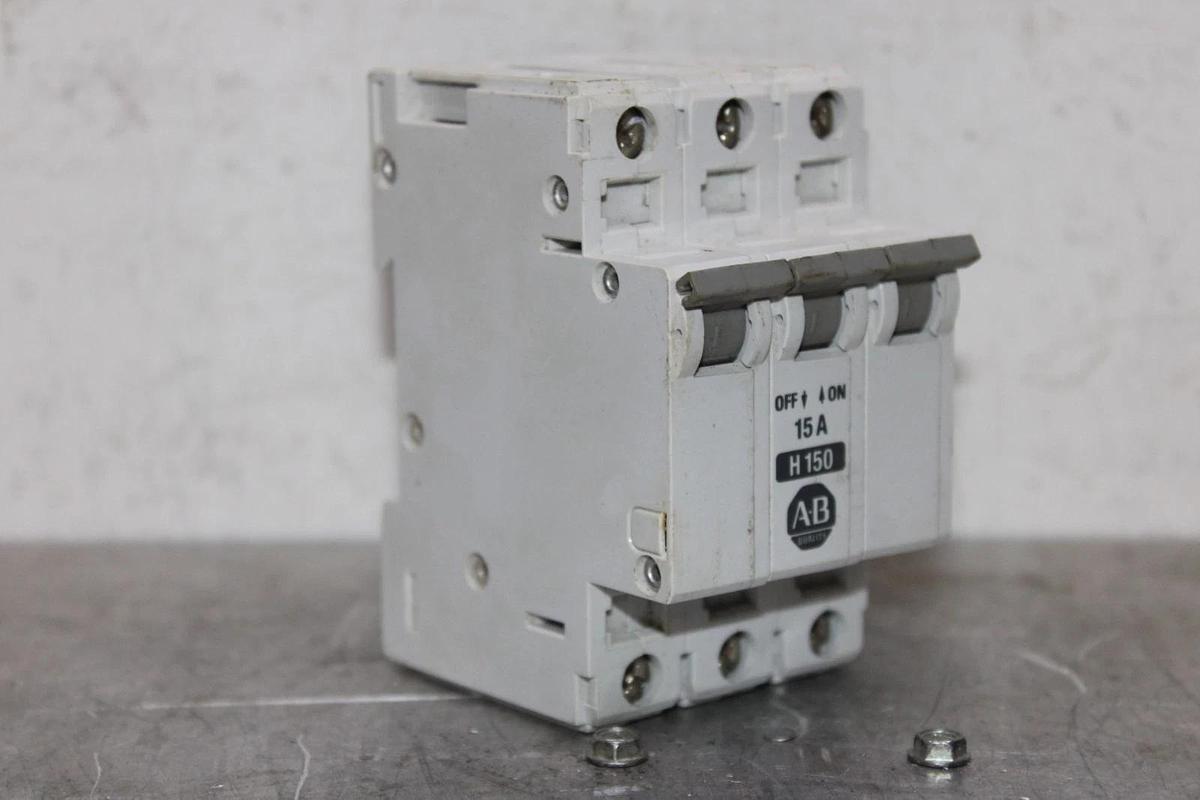Used ALLEN BRADLEY CIRCUIT BREAKER 1492-CB3 480/277 VAC 10 AMP 3-POLE