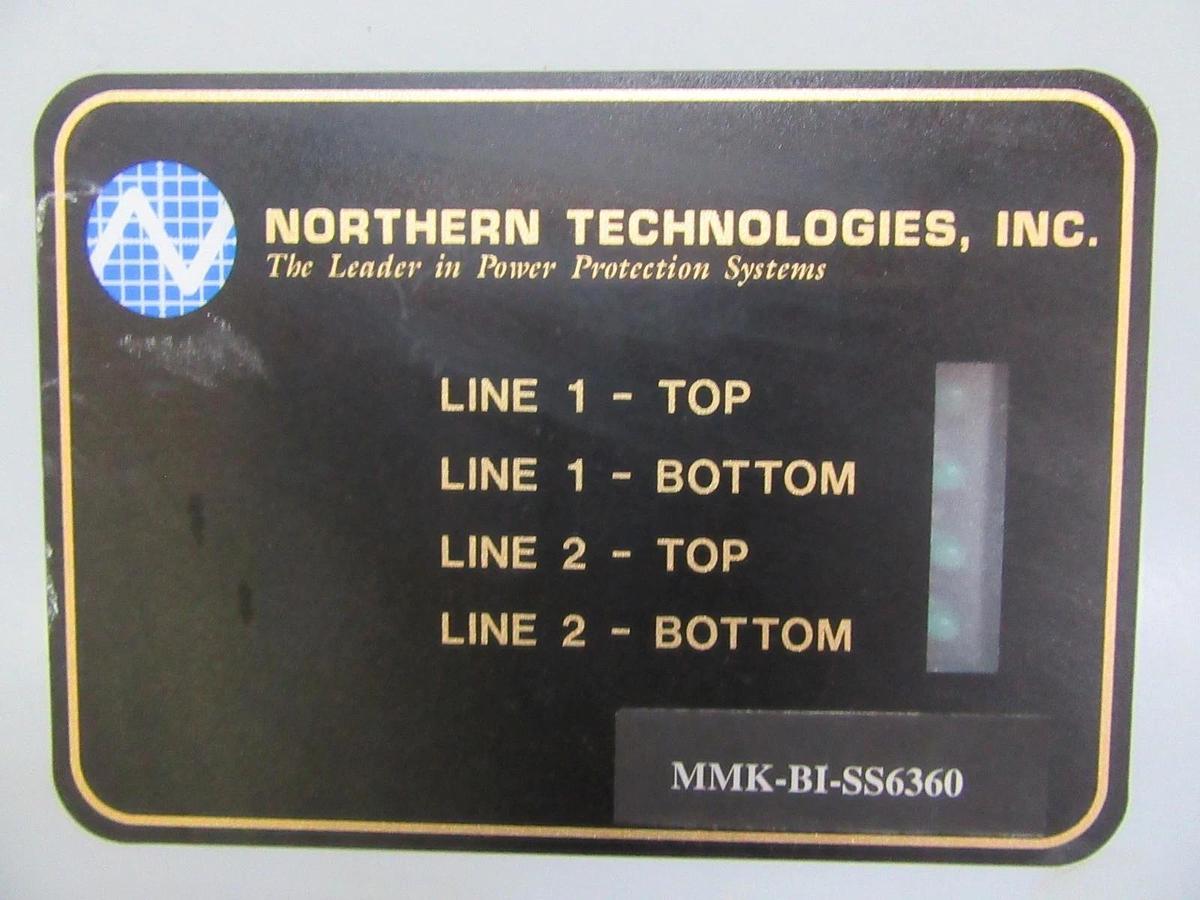Used NORTHERN TECHNOLOGIES TRANSIENT VOLTAGE SURGE SUPPRESSOR MMK-BI-SS6360 240VAC