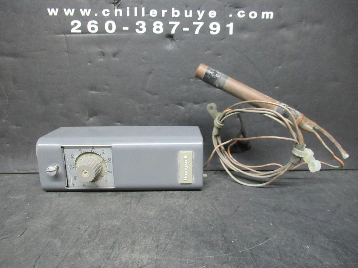 Used JOHNSON CONTROLS INDUSTRIAL THERMOSTAT T675A1003 W/ REMOTE INSERTATION BULB