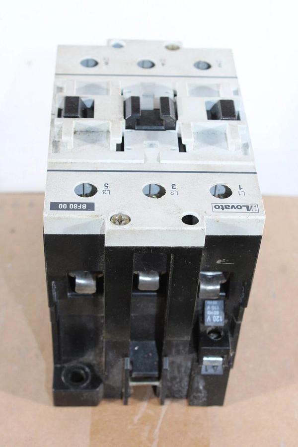 Used LOVATO CONTACTOR BF80-00 600 VOLT 125 AMP 75 HP COIL: 120V **WARRANTY**