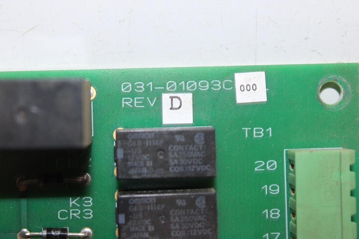 Used YORK HVAC CHILLER CONTROL CIRCUIT BOARD 031-01093C000 REV. D **WARRRANTY**