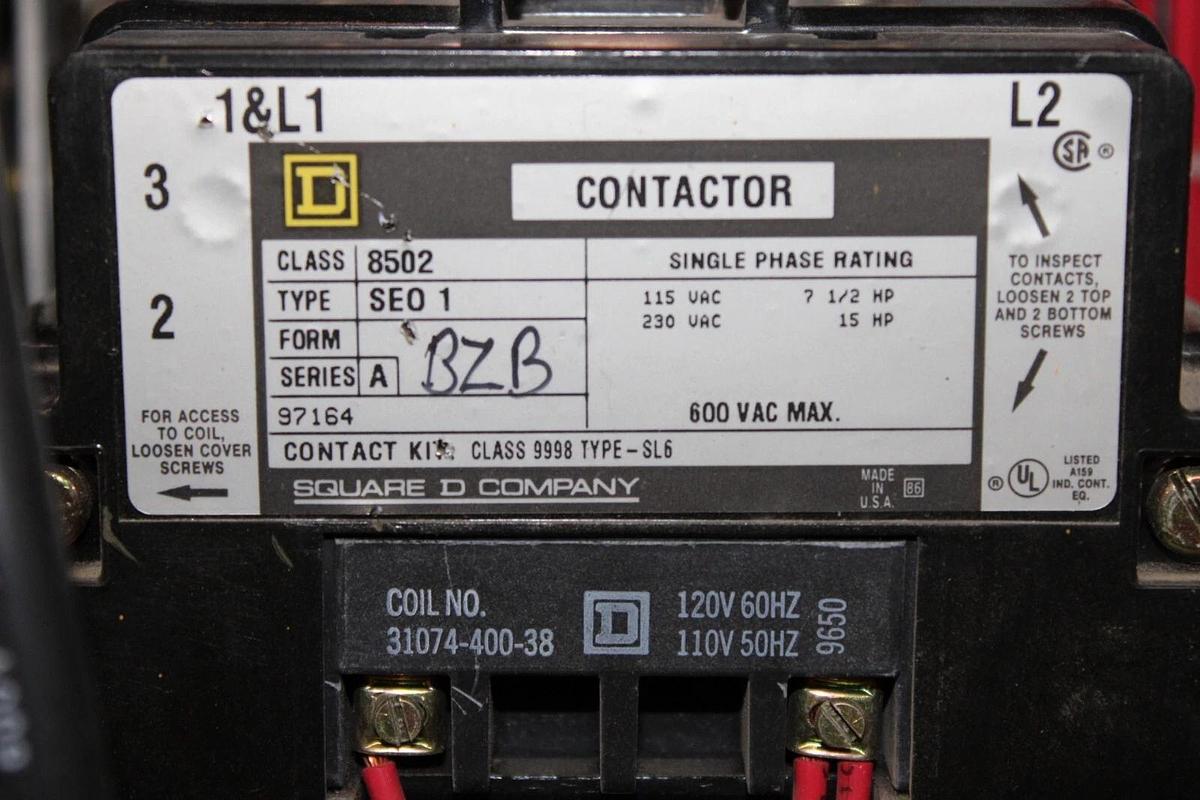 Used SQUARE D MCC STARTER BUCKET MODEL 5 45" SIZE 3 10301735-005.001 *NO DOOR*