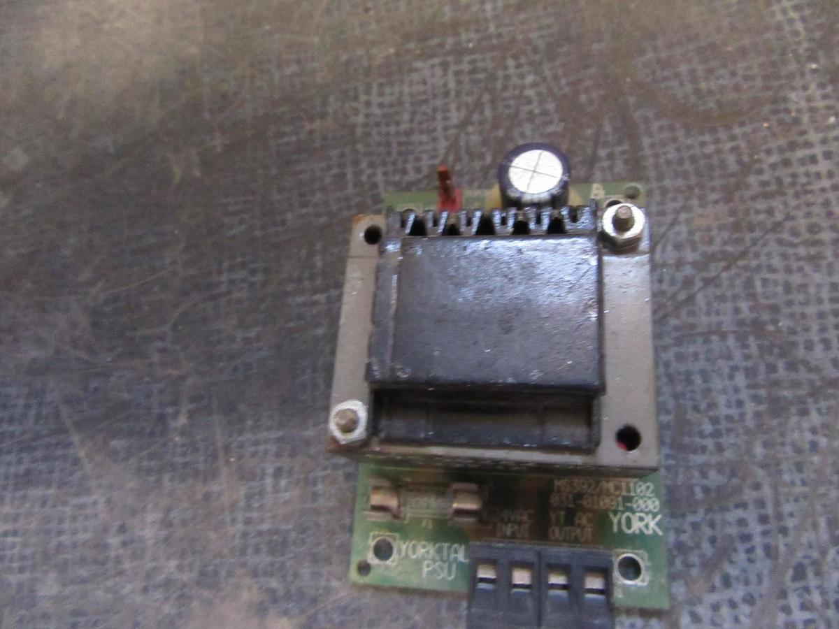 Used YORK CHILLER HVAC POWER SUPPLY 031-01091-000 MS392 MC1102 YORKTALK 025-29656-000