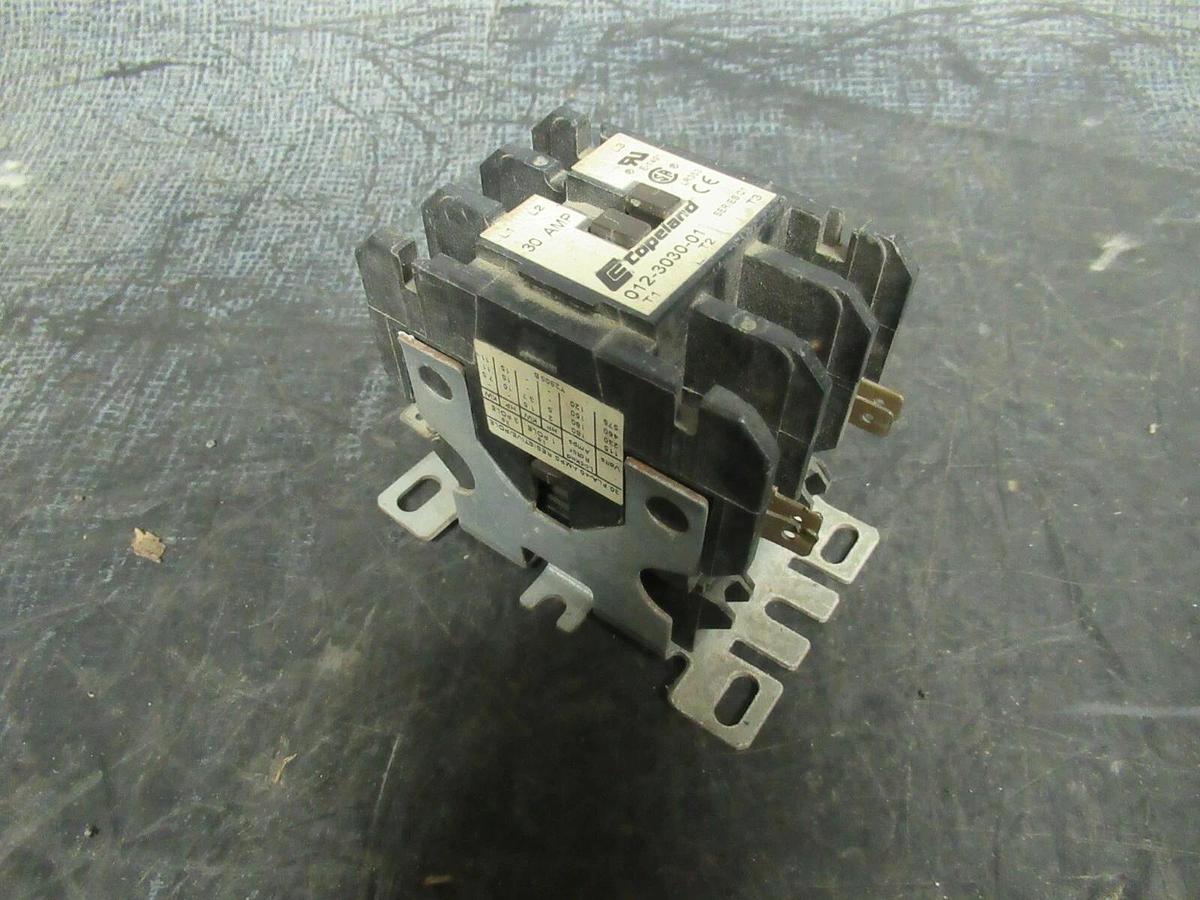 Used 30 AMP COPELAND CONTACTOR 012-3030-01 600 VOLTS 15 HP 40 AMP/RES **WARRANTY**