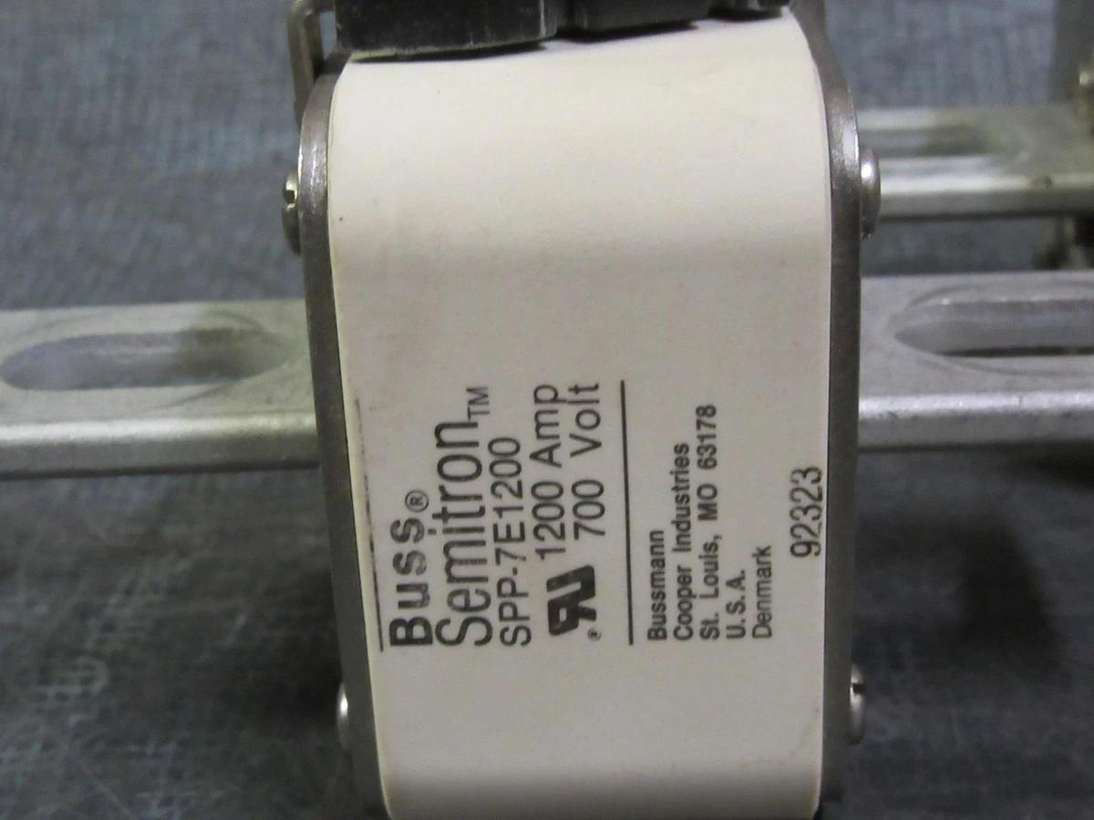 Used LOT OF 3 BUSS SEMITRON SPP-7E1200 1200 AMP 700 VOLTS FUSE