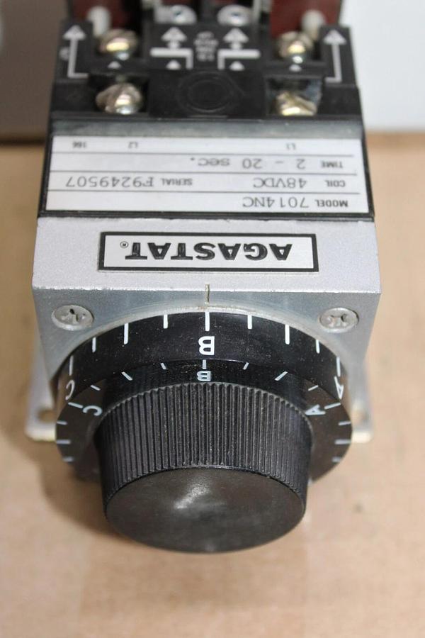 Used AGASTAT TIME DELAY RELAY 7014NC 2-20 SECOND COIL: 48 VDC **WARRANTY**