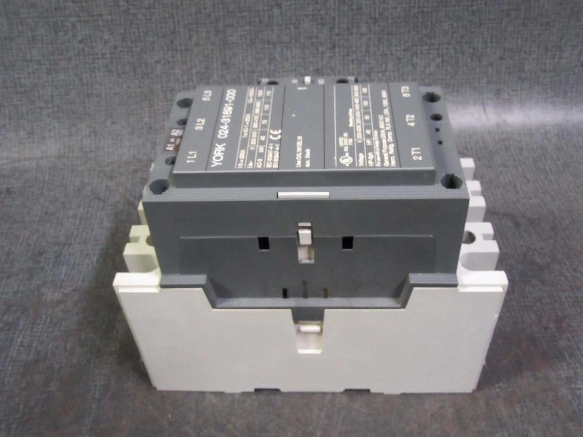 Used YORK ABB CONTACTOR # 024-31891-000 # A145-30  230 AMP 600V 3 PHASE 110-120V COIL