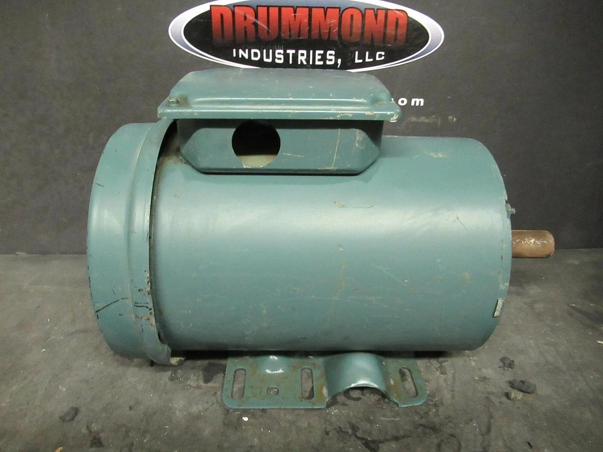 Used 1.5 HP RELAINCE ELEC MOTOR 1725 RPM 230 / 460 VP14G9244S  FJ14T FRAME  TEFC
