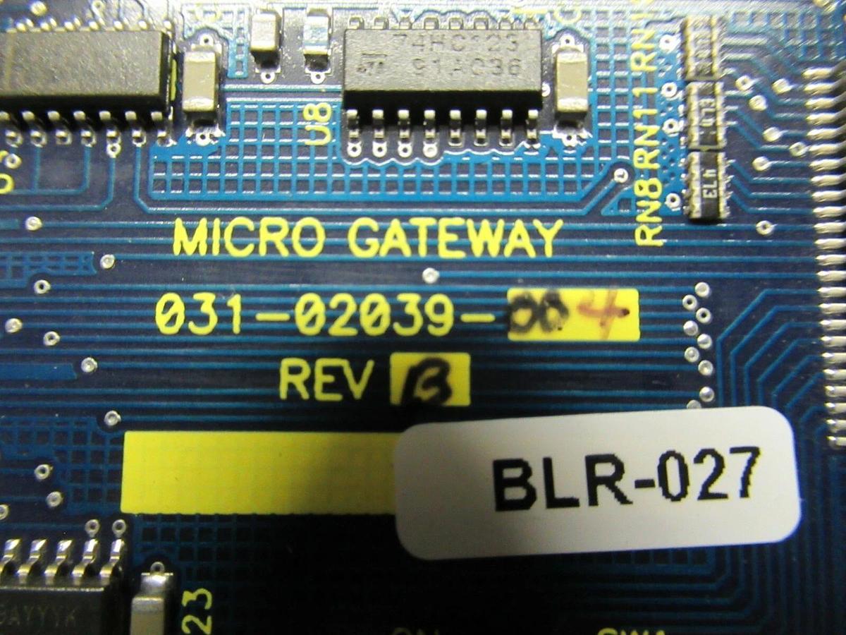Used (1) YORK MICRO GATEWAY CIRCUIT BOARD MODEL / REV 031-02039-004 / B 031-02039
