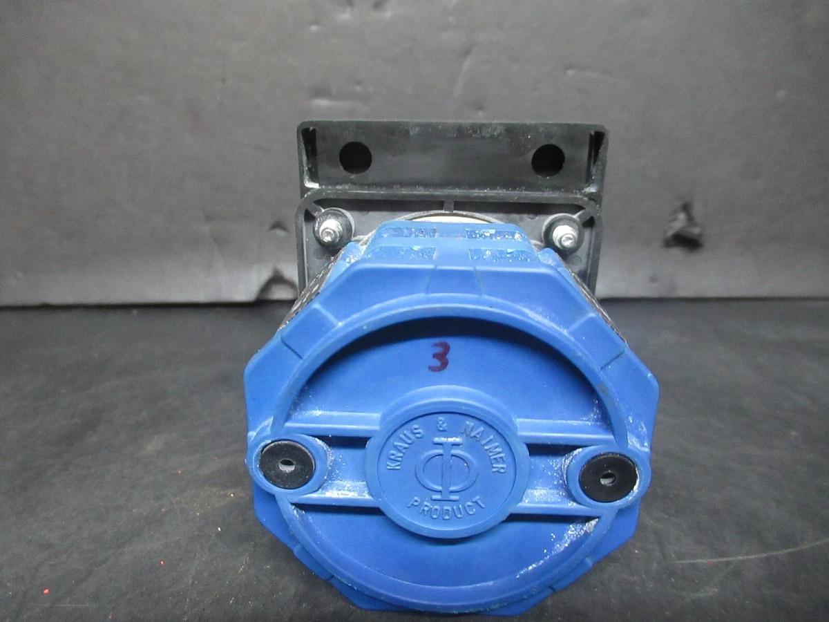 Used KRAUS + NAIMER ROTARY SWITCH A11 3 PHASE 600 VAC 10 AMP 1 HP L74149/003 AMS