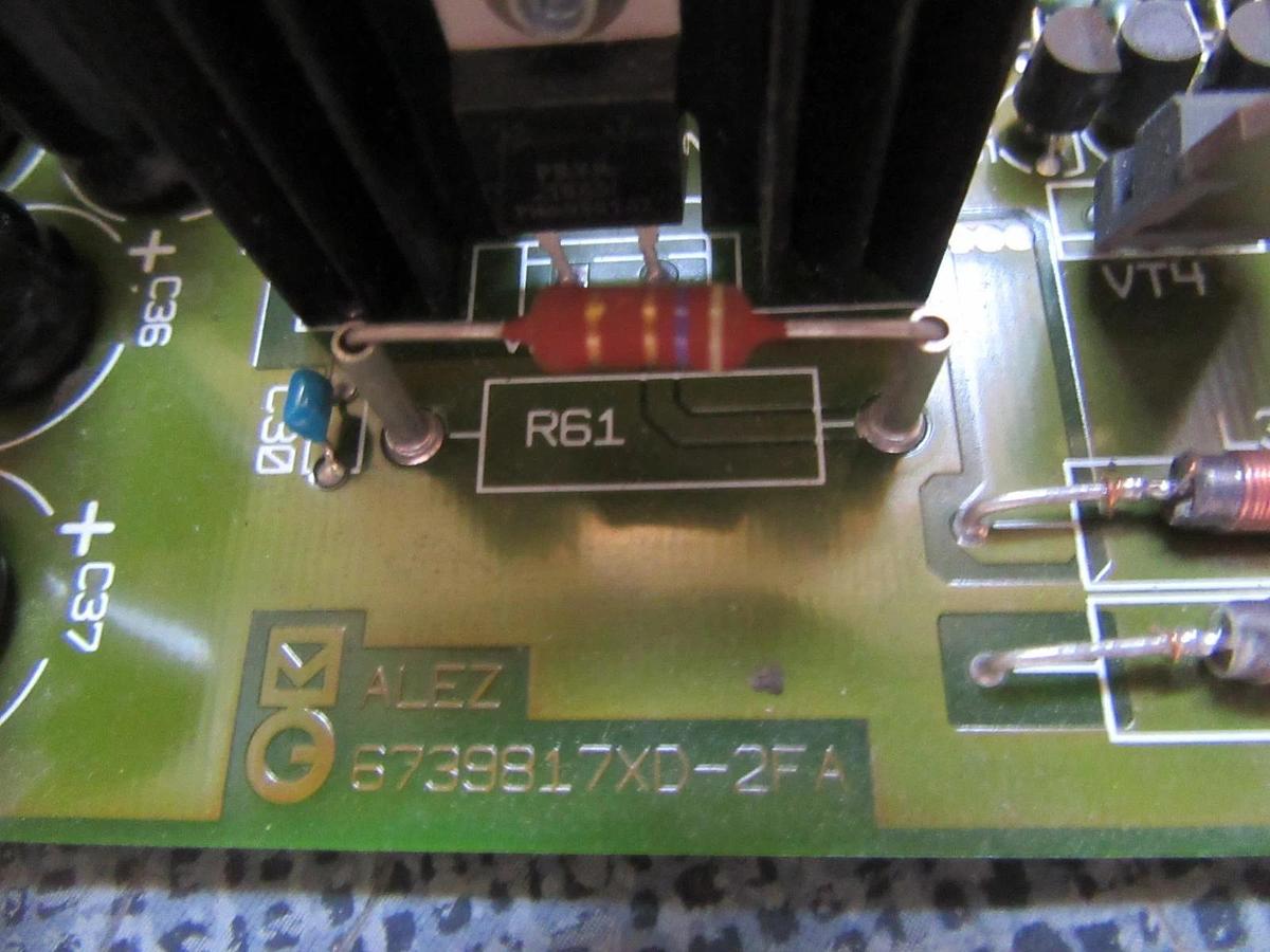 Used MGE ALEZ POWER SUPPLY PLC BOARD 6739817XD-2FA **WARRANTY INCLUDED**