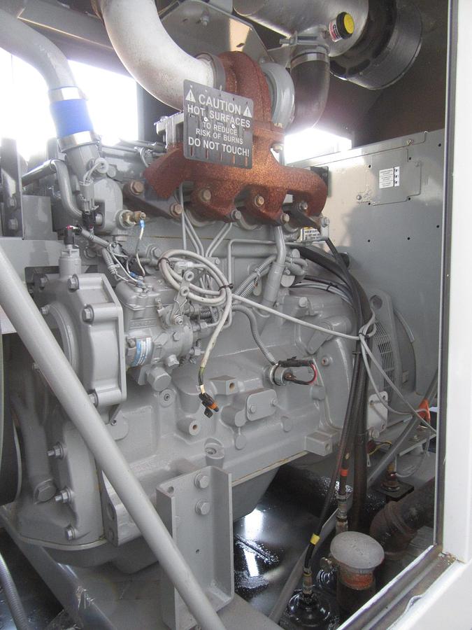 Used 50 KW DIESEL GENERATOR MTU 120/208V 3 PH JOHN DEERE SOUND ENCLOSED 158 HRS VIDEO 2016