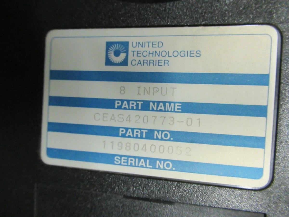 Used CARRIER UNITED TECHNOLOGIES 8 INPUT MODULE MODEL: CEAS420773-01