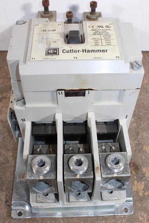 Used EATON CONTACTOR C825LN6 360 AMP 600 VAC 3-POLE 3-PHASE **WARRANTY**