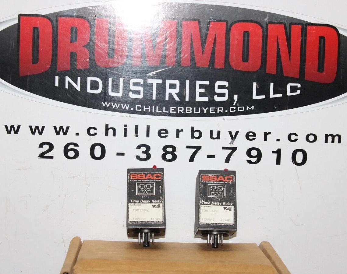 Used LOT OF 2 SSAC TIME DELAY DIGI-SET RELAY TDM120AL 120 VAC **WARRANTY INCLUDED**