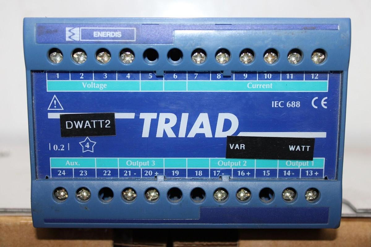 Used ENERDIS TRIAD MEASURING TRANSDUCER IEC 688 **WARRANTY INCLUDED**
