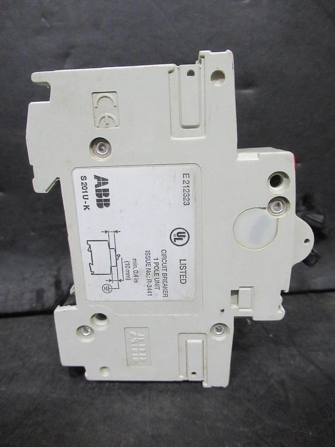Used ABB CIRCUIT BREAKER S-281-U-K15A S281U-K15A 15 AMP 240 VAC E212323 **WARRANTY**