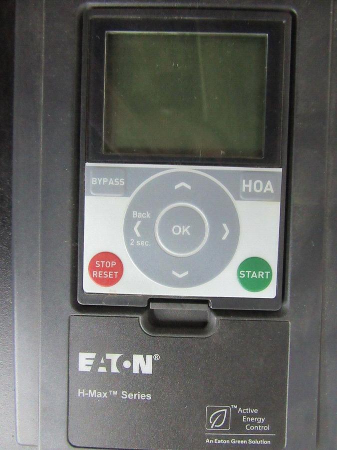 Used EATON VARIABLE SPEED DRIVE H-MAX INTELLIPASS HMX0143NA 480 VAC 14 AMP 10 HP