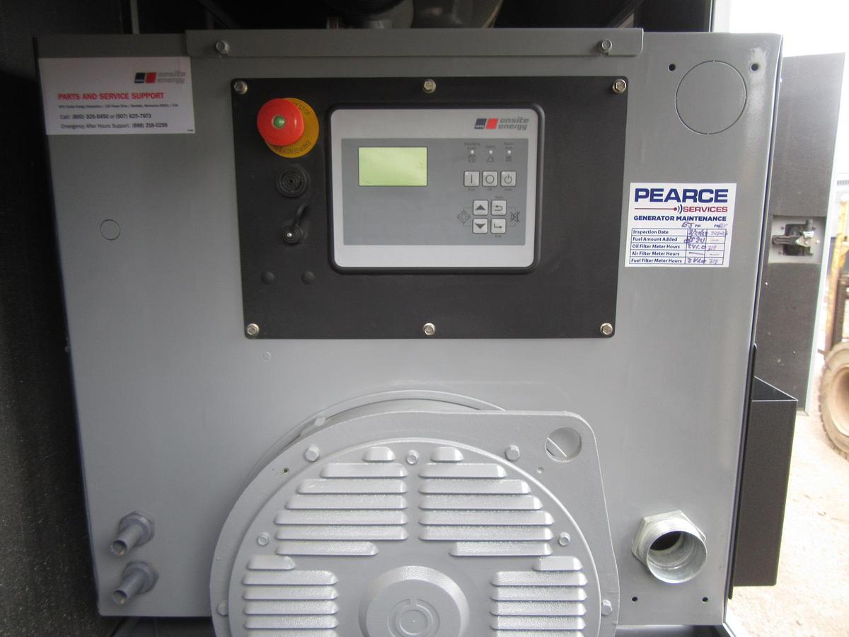 Used 50 KW DIESEL GENERATOR MTU 120/240 V JOHN DEERE SOUND ENCLOSED 329 HRS VIDEO