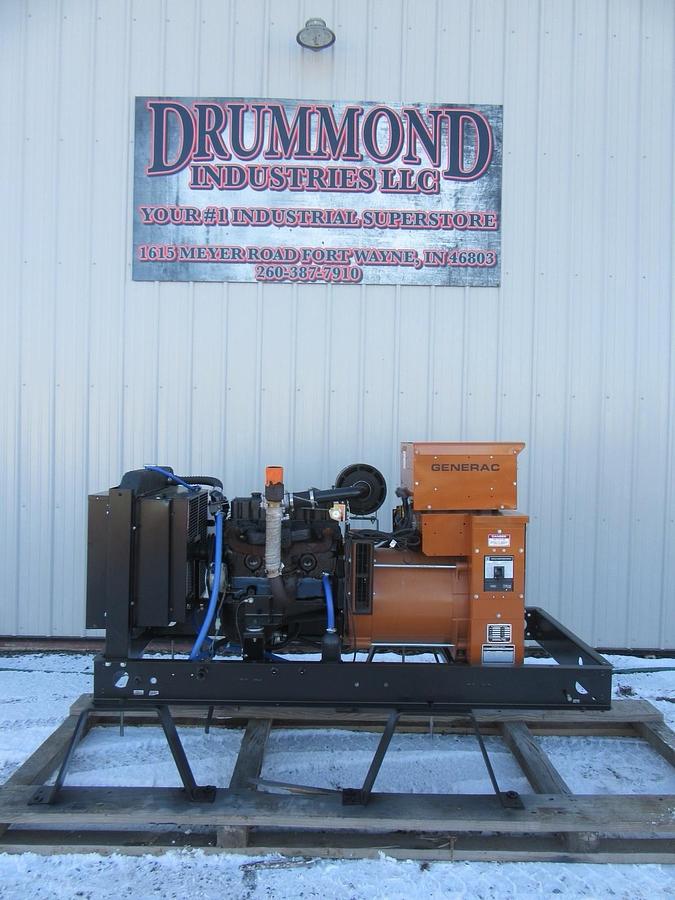 Used 25 KW GENERATOR GENERAC NATURAL GAS LP PROPANE 120/240V 1 PH SG025 270 HRS VIDEO