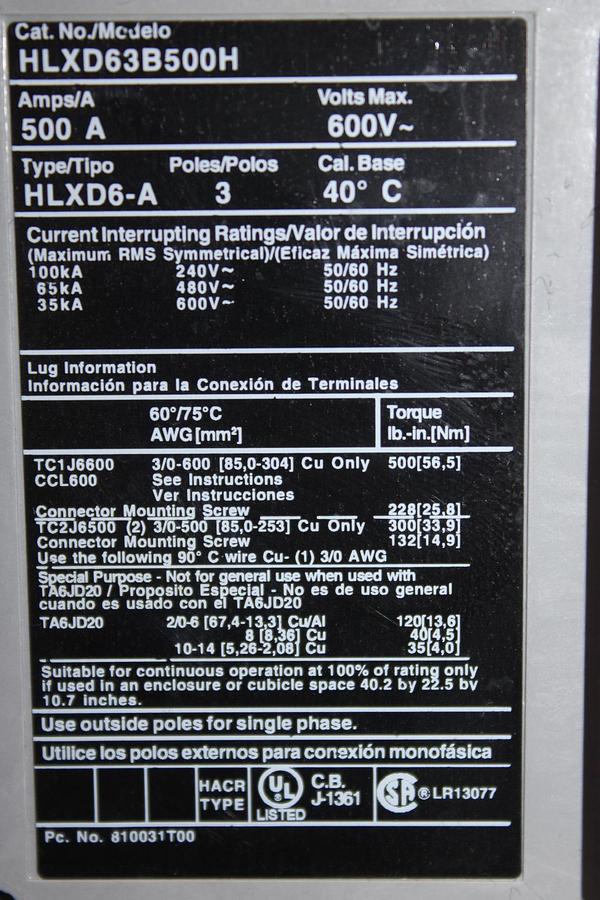 Used MERLIN GERIN MULTI9 CIRCUIT BREAKER C60 D4A 415 VAC 4 AMP 2-POLE